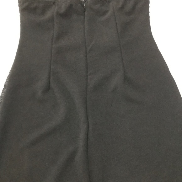 Iris Women's Large Black Spaghetti Strap Lace Trim Dress - Picture 7 of 12